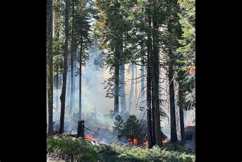Gradual Growth Of Quarry Fire In Stanislaus National Forest