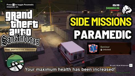 Gta San Andreas Paramedic Guide Saviour Trophy Youtube