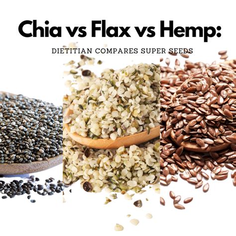 Health Benefits And Differences Of Chia Flax Hemp Seeds