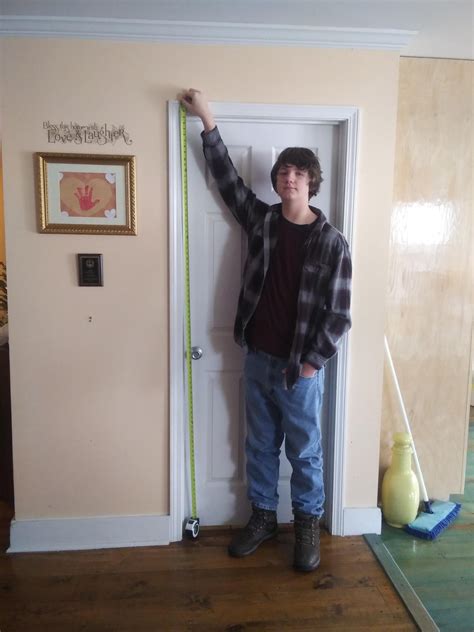 Height And Face Verification Doorway Is 7 Feet Tall R Tallteenagers
