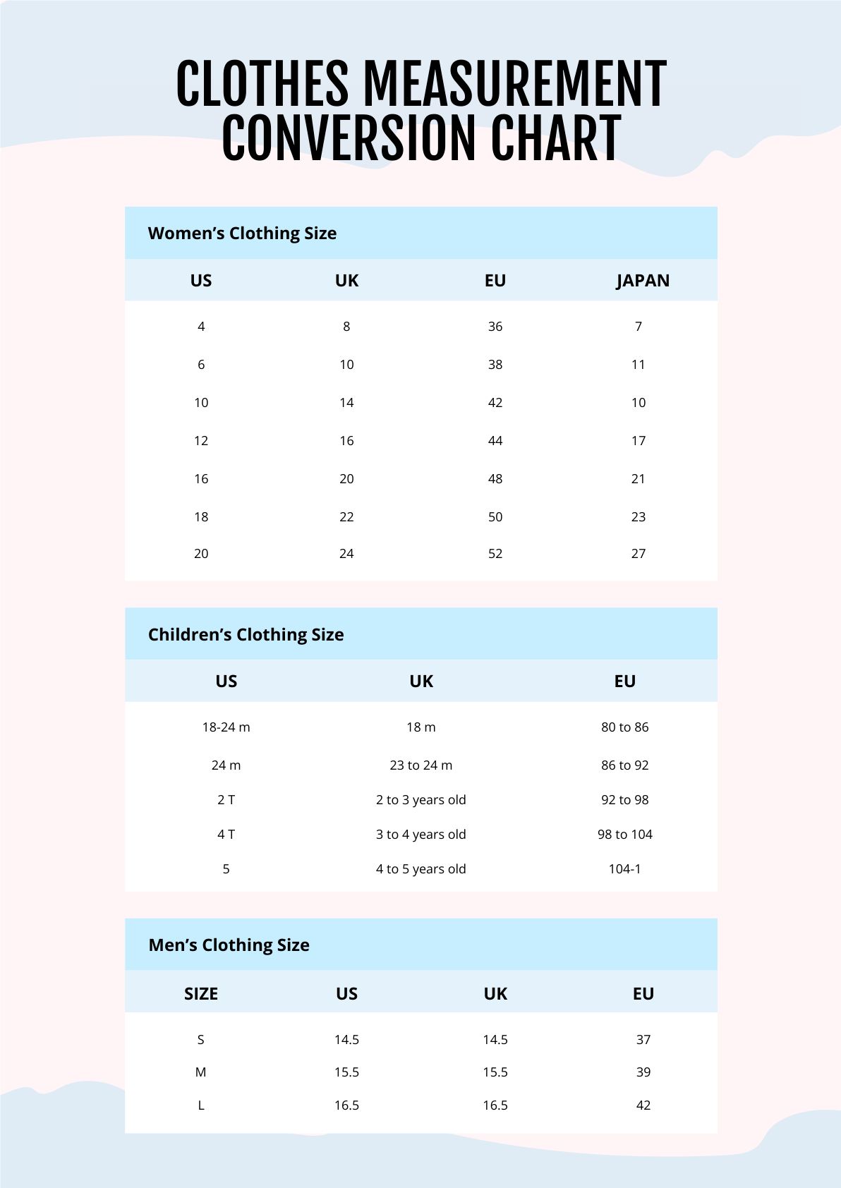 Height Conversion Chart Free Download