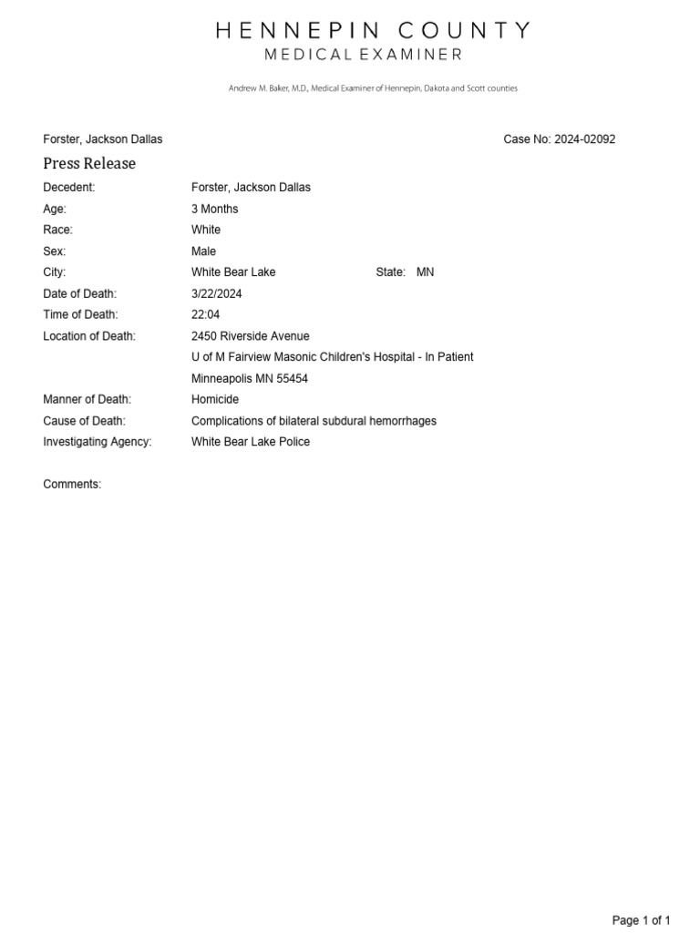 Hennepin County Medical Examiner