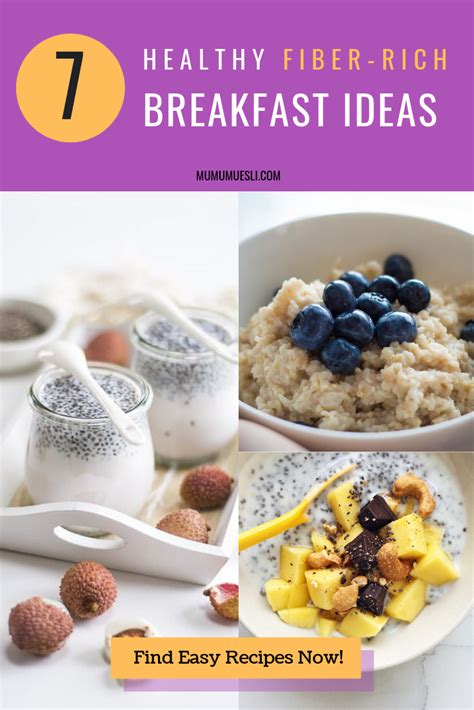 High Fiber Breakfast Foods For The Natural Energy Boost Your Body