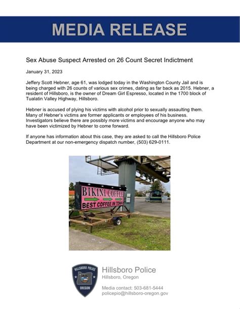 Hillsboro Police Dept On Twitter Hpd News Sex Abuse Suspect Arrested