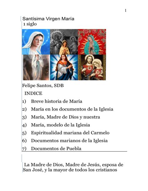 Historia De La Virgen Mar A San Jos Mar A Madre De Jes S