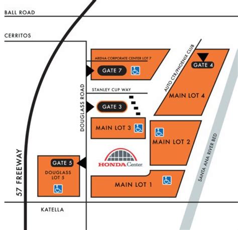 Honda Center Parking Guide World Wire
