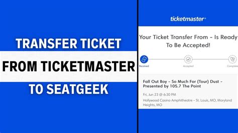 Transfer Tickets on Ticketmaster Easily