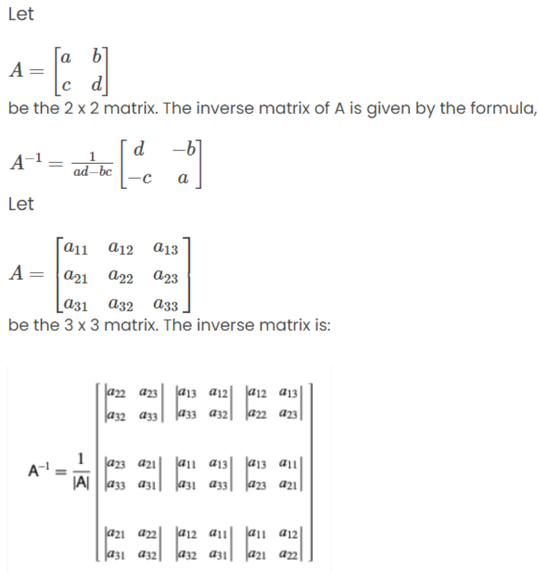 Find Inverse of Matrix