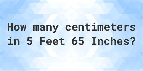 How Many Centimeters Are In 5 Feet 5 5 Feet Equals 167 6 Centimeters