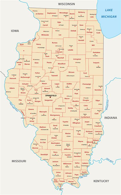 102 Counties in Illinois