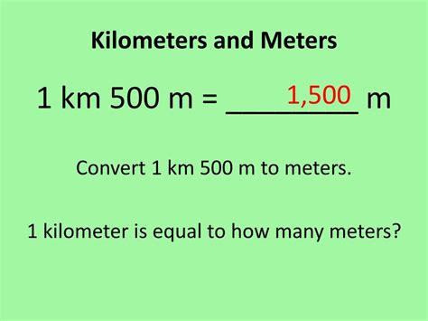 Meters in a Kilometer