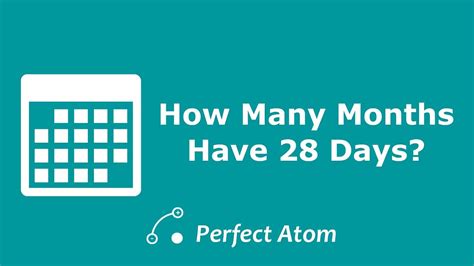 How Many Months Have 28 Days Youtube