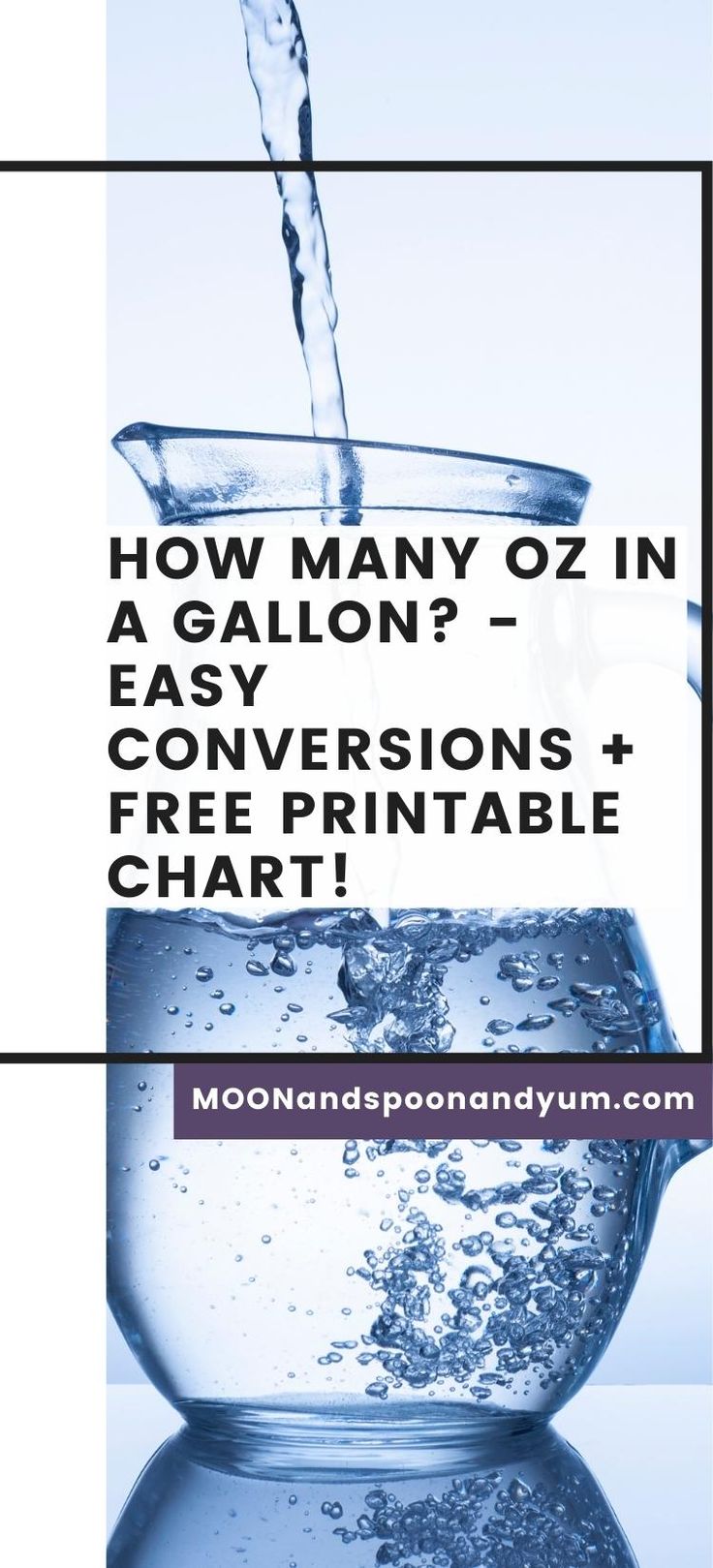 How Many Oz In A Gallon Easy Conversions Free Printable Chart