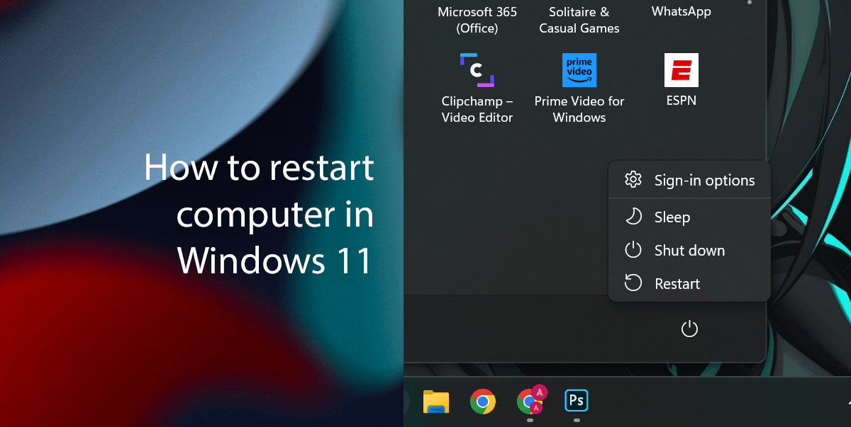 5 Ways Restart Computer