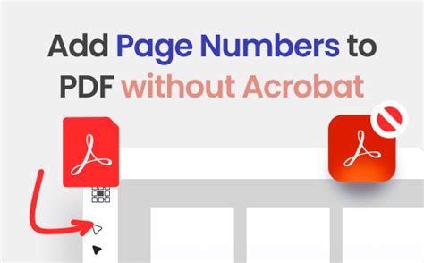 How To Add Pdf Page Numbers With Or Without Acrobat