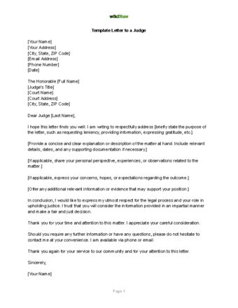 How To Address A Letter To A Judge Levelings