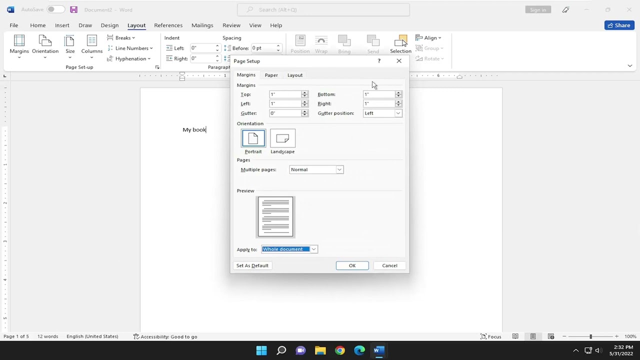 How To Adjust Margins In Word Document Printable Templates Free