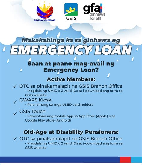 How To Apply For Gsis Emergency Loan Assistance Ph