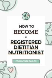 How To Become A Registered Dietitian Nutritionist Fork In The Road