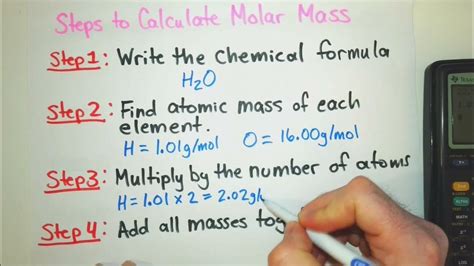 How To Calculate Molar Mass Step By Step Examples With Worksheet