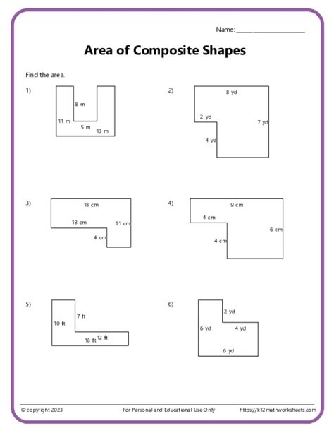 How To Calculate Perimeter Of Composite Shapes Free Worksheets Printable