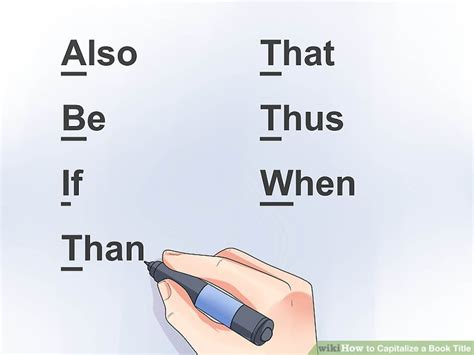 How To Capitalize A Book Title 11 Steps With Pictures Wikihow