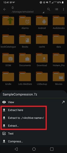 How To Compress And Extract Files On Android Using Zarchiver Make