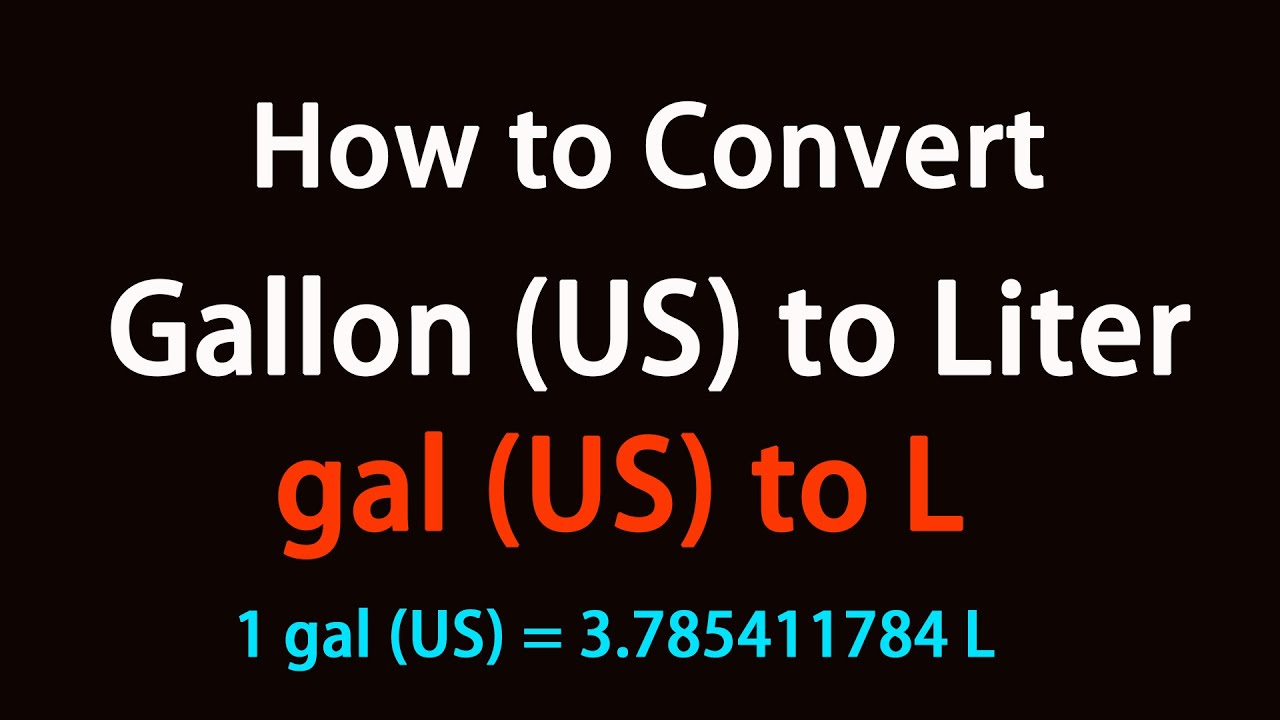 How To Convert Liter To Cubic Inch Youtube