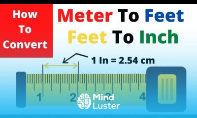 How To Convert Meter To Feet Inch To Feet Meter To Centimeter