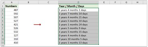 How To Convert Numbers To Year Month Day Or Date In Excel