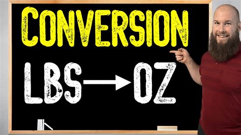 How To Convert Ounces To Pounds Oz To Lbs Conversion Youtube