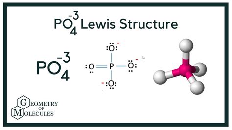How To Draw A Lewis Structure Of Po 4 3 Phosphate I Quizlet