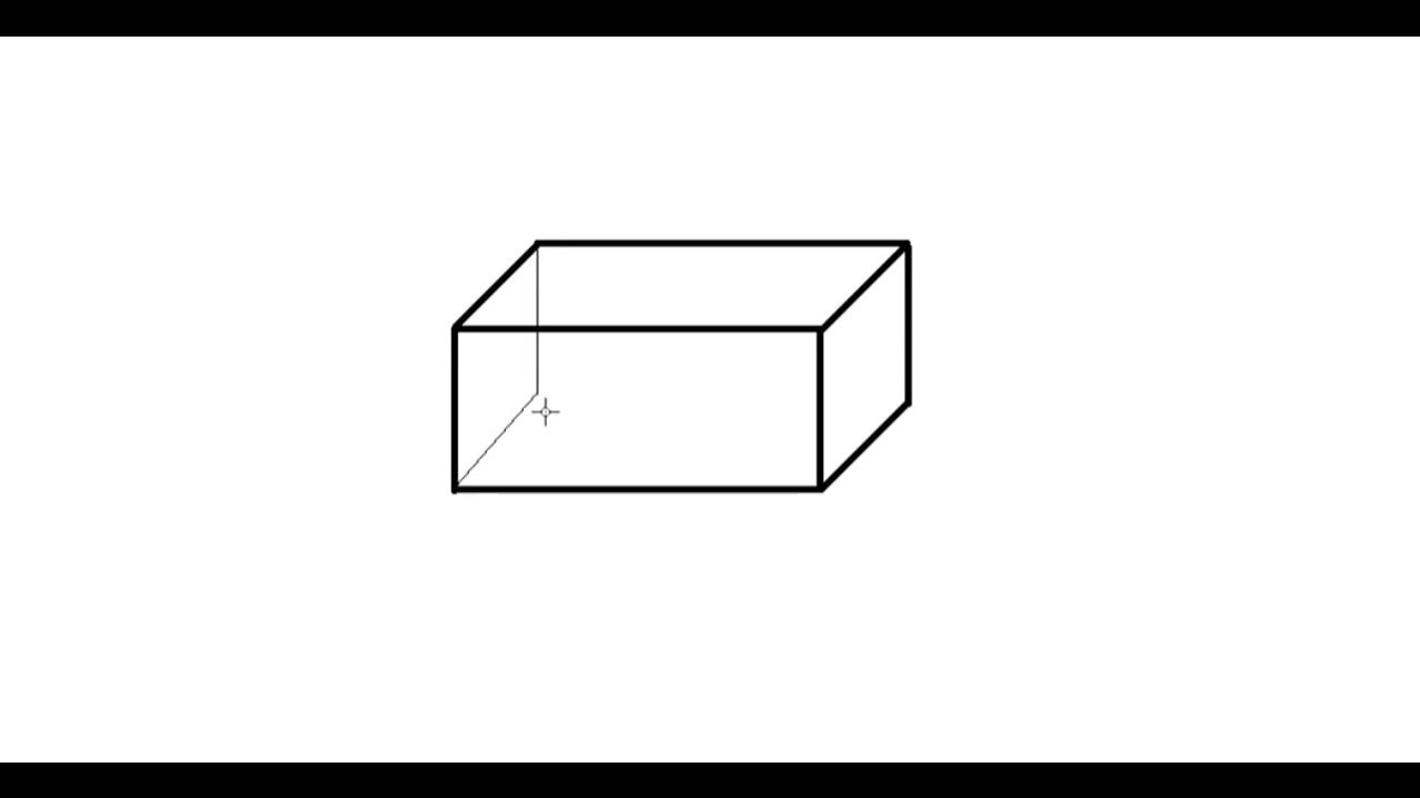 How To Draw Rectangular Prism Youtube