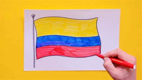 How To Draw The National Flag Of Colombia Youtube