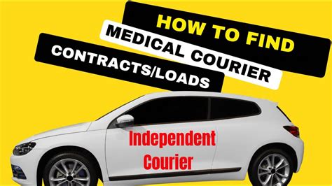 How To Find Independent Medical Courier Contracts Loads Youtube