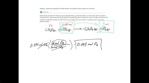 How To Find Moles Of Product From Moles Of Reactant Using A Chemical