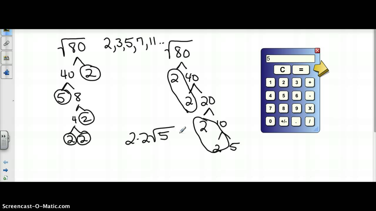 How To Find Square Root By Prime Factorization Youtube