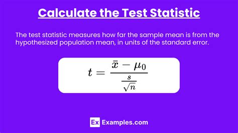 Find Test Statistic Easily