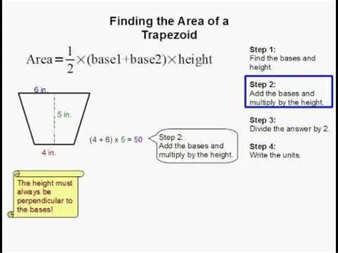 How To Find The Area Of A Trapezoid Easily Science Experiments
