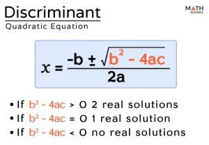 How To Find The Discriminant Of A Quadratic Equation Calculator