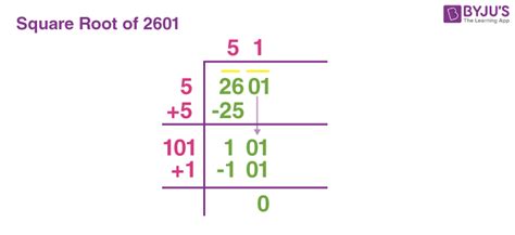How To Find The Square Root Of 2601