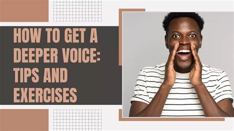 7 Tips Deeper Voice