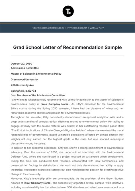 How To Get A Recommendation Letter For Graduate School