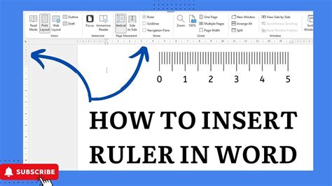 5 Ways to Insert Ruler
