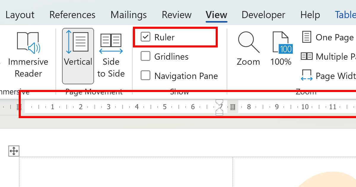 How To Insert Ruler On Microsoft Word Showing Horizontal And Vertical