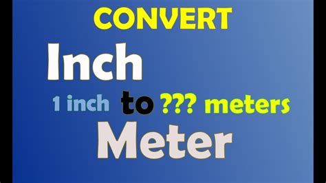 How To Measure Meters From Inches At Elizabeth Burrows Blog