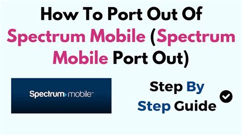 How To Port Out Of Spectrum Mobile Spectrum Mobile Port Out Youtube