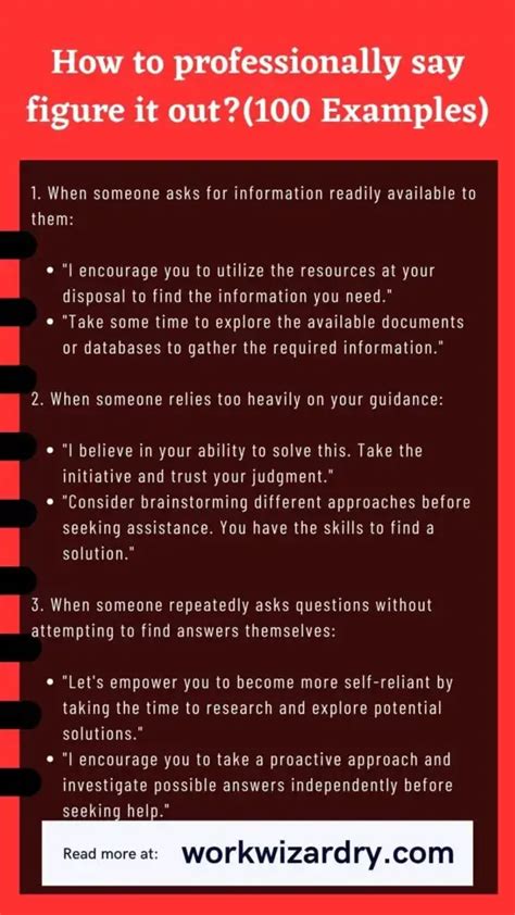 How To Professionally Say Do It Yourself Or Do Your Job 100 Examples