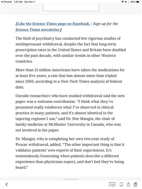 How To Quit Antidepressants Very Slowly Doctors Say The New York Times