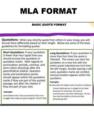 5 MLA Quote Tips